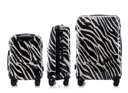 Zebra 3 Piece Luggage Set with TSA Lock