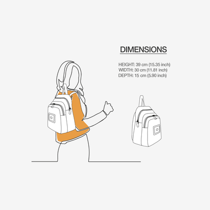 Black & Yellow Vegan Backpack BYMANYC ® New York – Italy Made