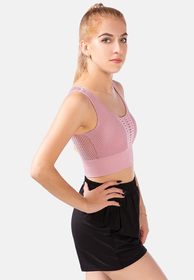 Active Workout Mesh Top