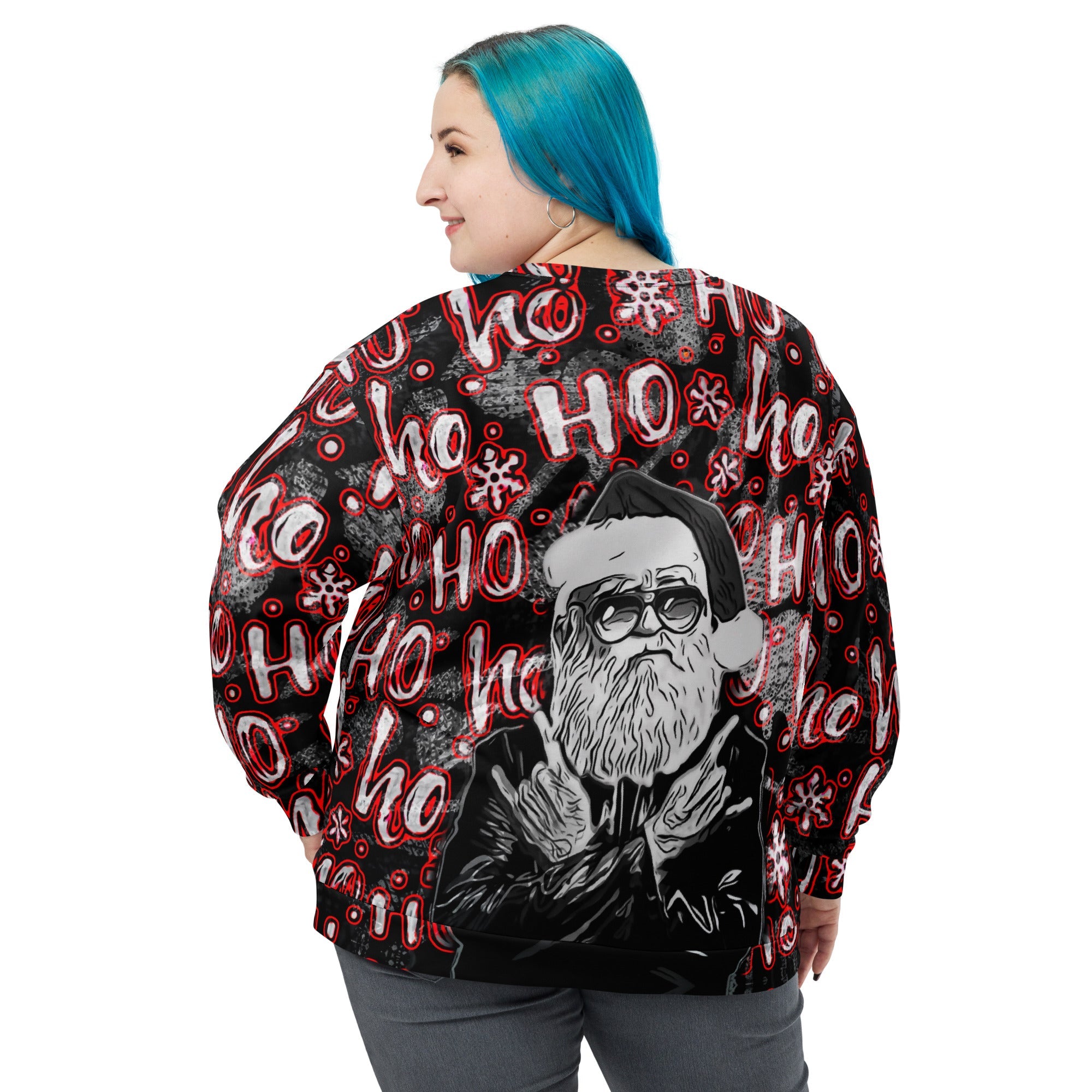 Rock N' Roll Santa Christmas Sweatshirt