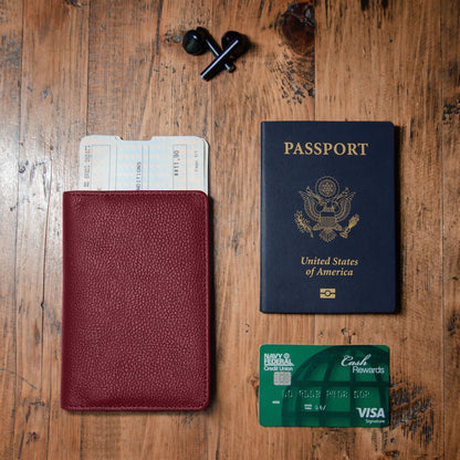 Passport Wallets - Boarding Pass, Cards, Cash, Coins, AirTag (American Flag optional)