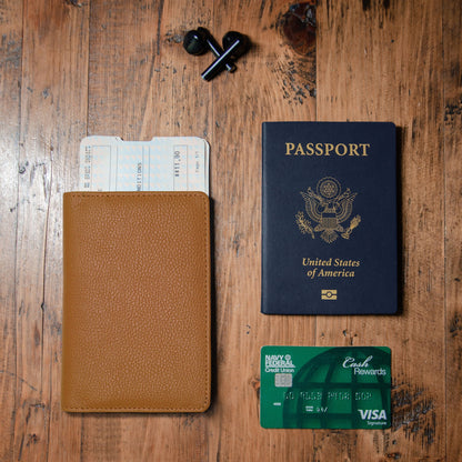 Passport Wallets - Boarding Pass, Cards, Cash, Coins, AirTag (American Flag optional)