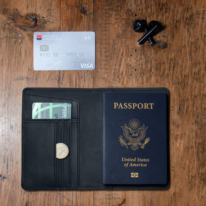 Passport Wallets - Boarding Pass, Cards, Cash, Coins, AirTag (American Flag optional)