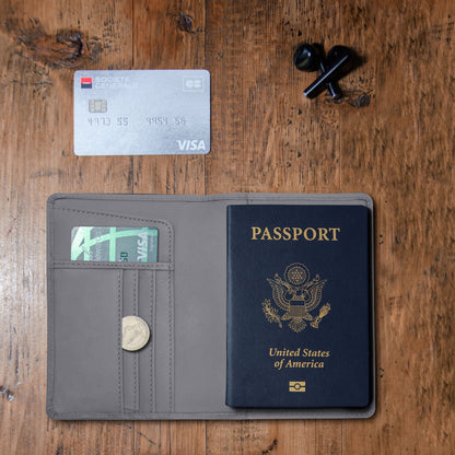 Passport Wallets - Boarding Pass, Cards, Cash, Coins, AirTag (American Flag optional)