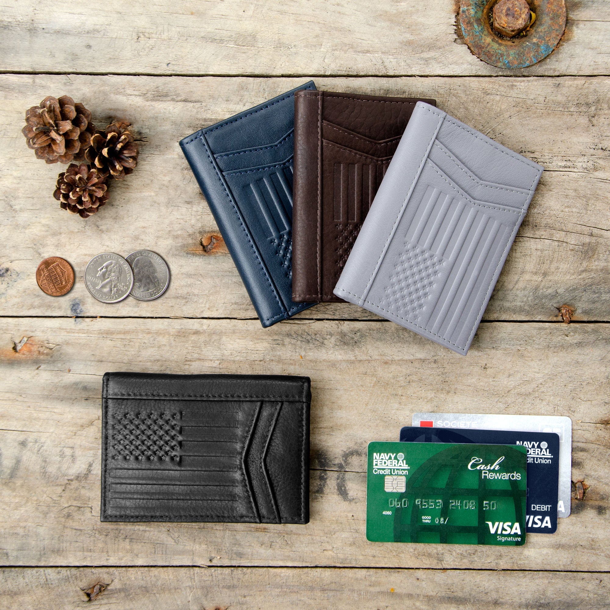 Slim Vertical 1.0 Wallets (Cards, Cash, Coins, AirTag)