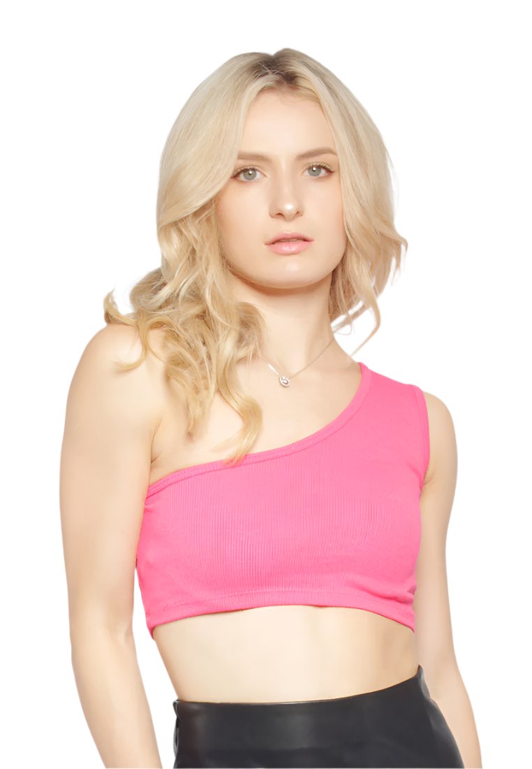 Asymmetrical Basic Crop Top