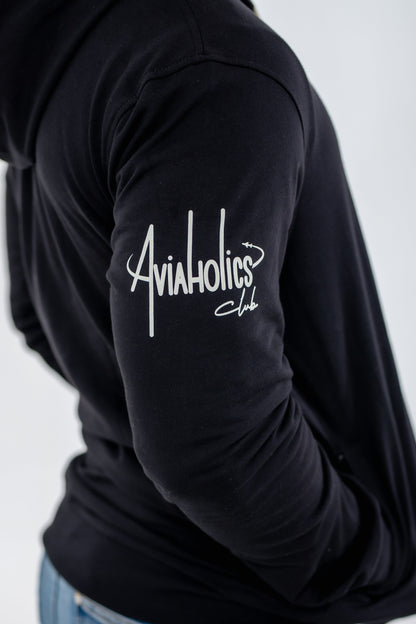 Aviaholics Travel Hoodie Black Size M