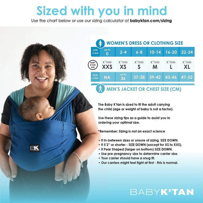 Baby K'tan Active Oasis Baby Carrier | Blue-Turquoise
