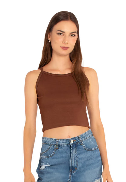 Basic Halter Crop Top