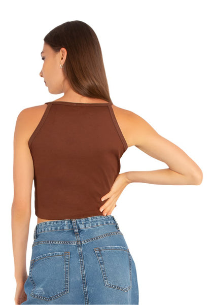 Basic Halter Crop Top