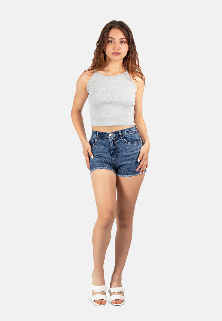 Basic Halter Crop Top