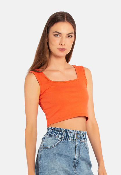 Basic Sleeveless Crop Top