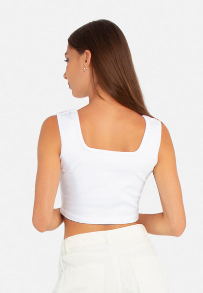 Basic Sleeveless Crop Top