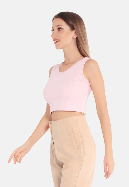 Basic Sleeveless Short Top