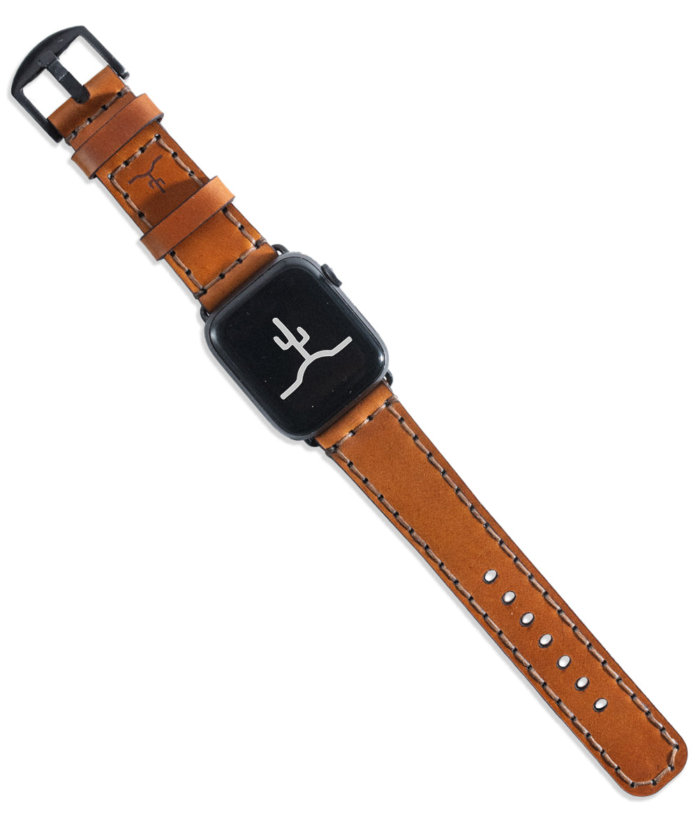 Apple Watch Strap Explore Whiskey Cordovan