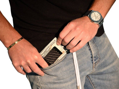 Black Carbon Fiber Money Clip