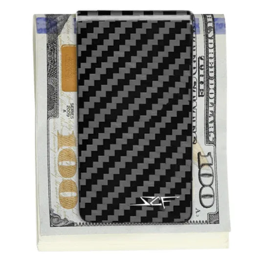 Black Carbon Fiber Money Clip