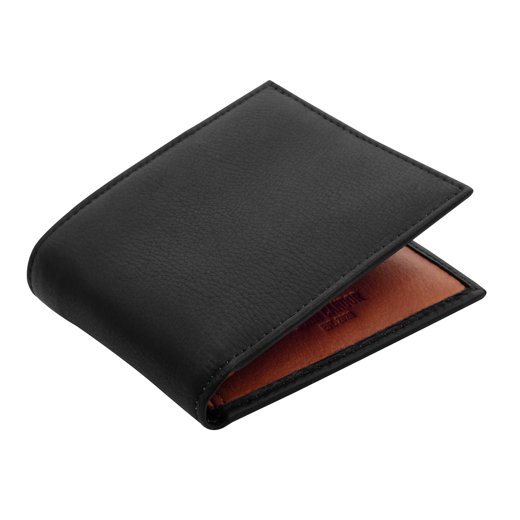 Carry-It-All Bifold Mens Leather Wallet (American Flag optional)