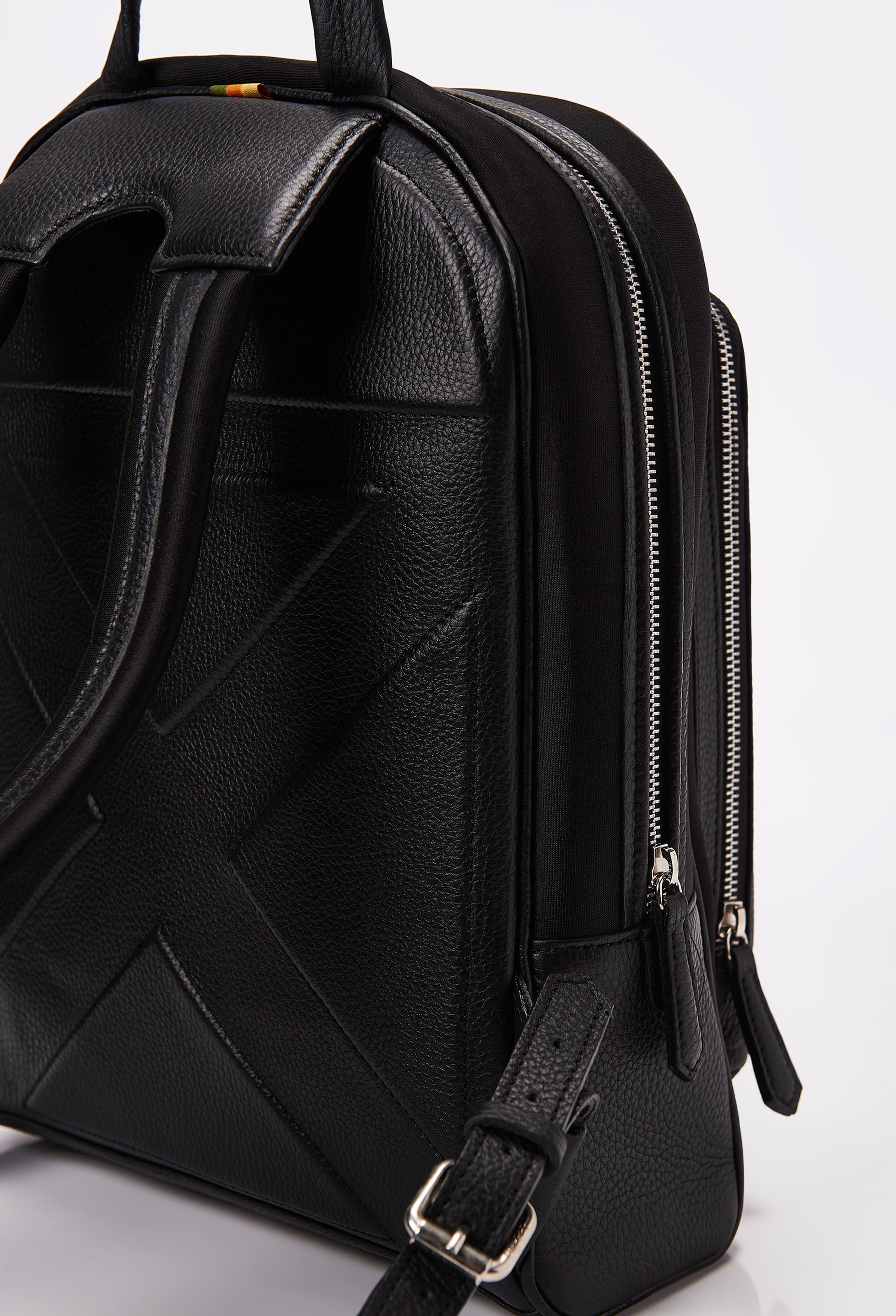 Black Everyday Neoprene & Leather Backpack