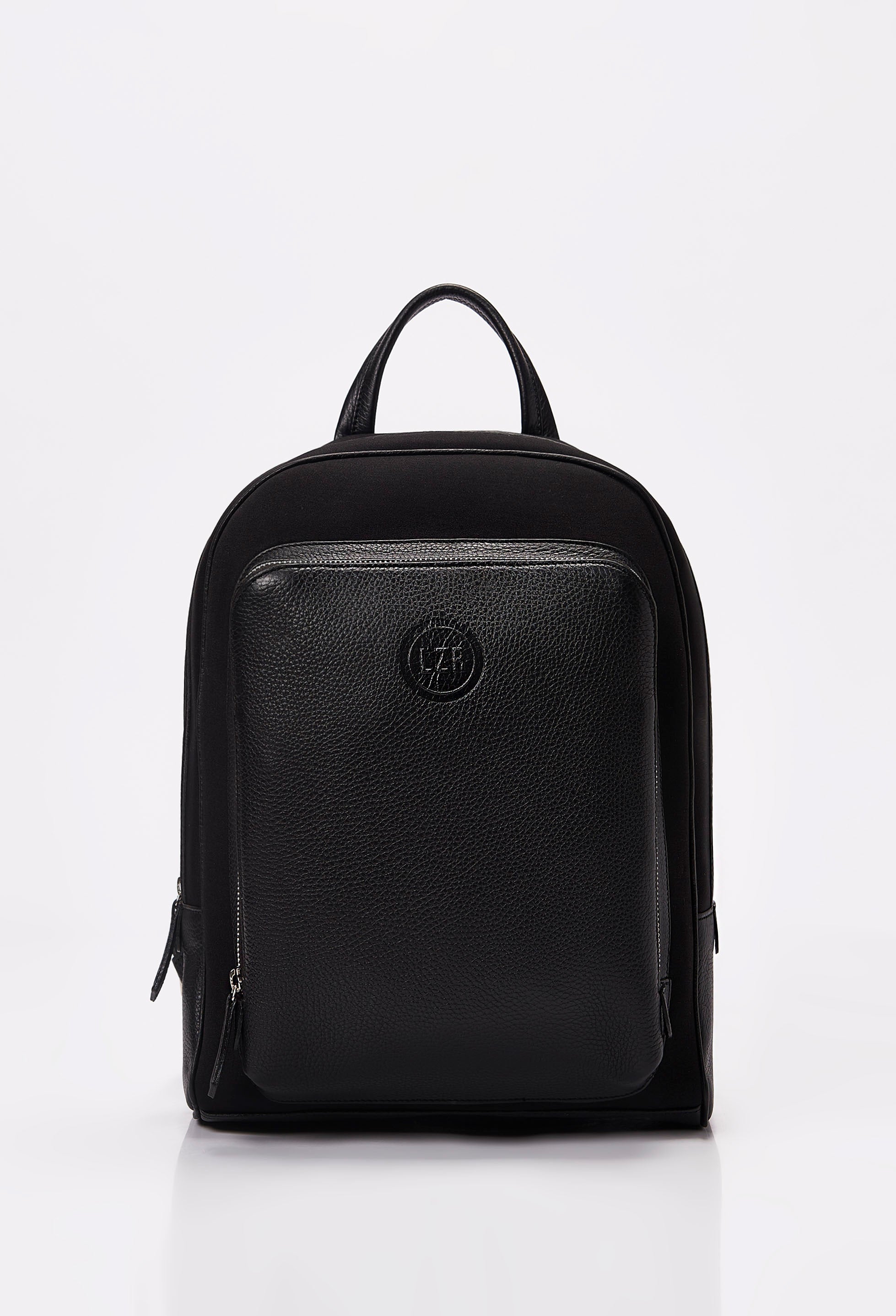 Black Everyday Neoprene & Leather Backpack