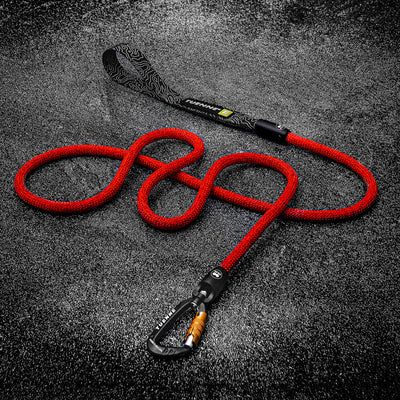 Rope Dog Leash with Auto-Locking Carabiner – 9.8mm Mammut | Blood Red