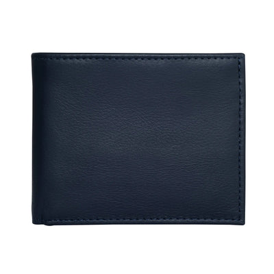 Carry-It-All Bifold Men's Leather Wallet (American Flag optional)
