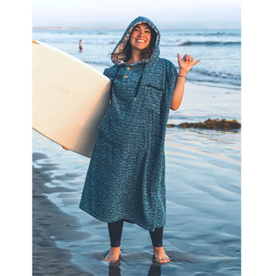 Surf Changing Poncho - Indigo Blue