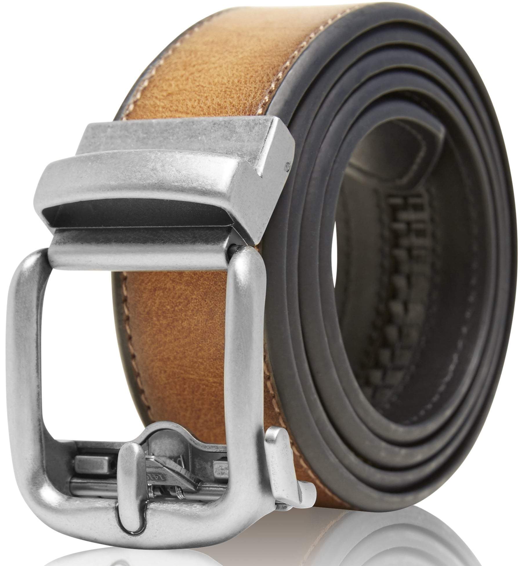 Bonded Leather Ratchet Belt