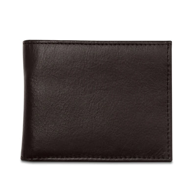 Carry-It-All Bifold Men's Leather Wallet (American Flag optional)