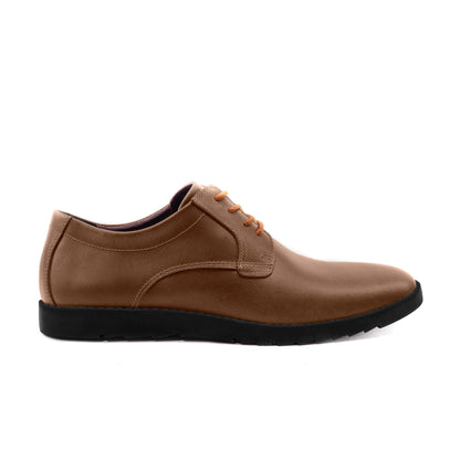 Classic Mustang Brown Full Grain Leather Derby Dress Sneakers