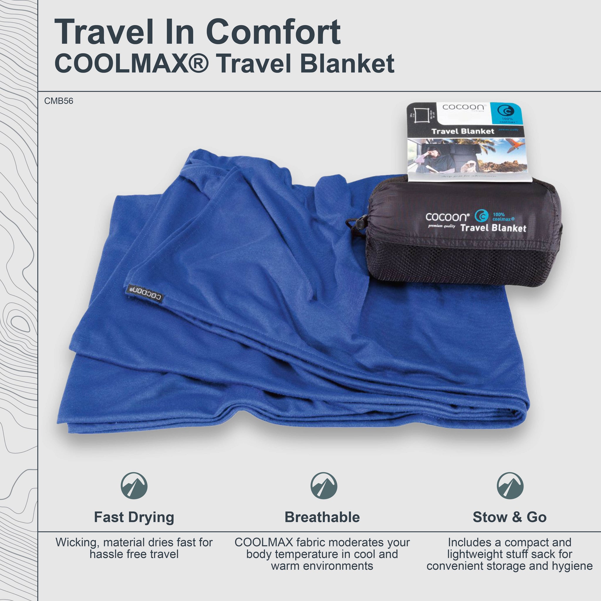 Travel Blanket COOLMAX® EcoMade