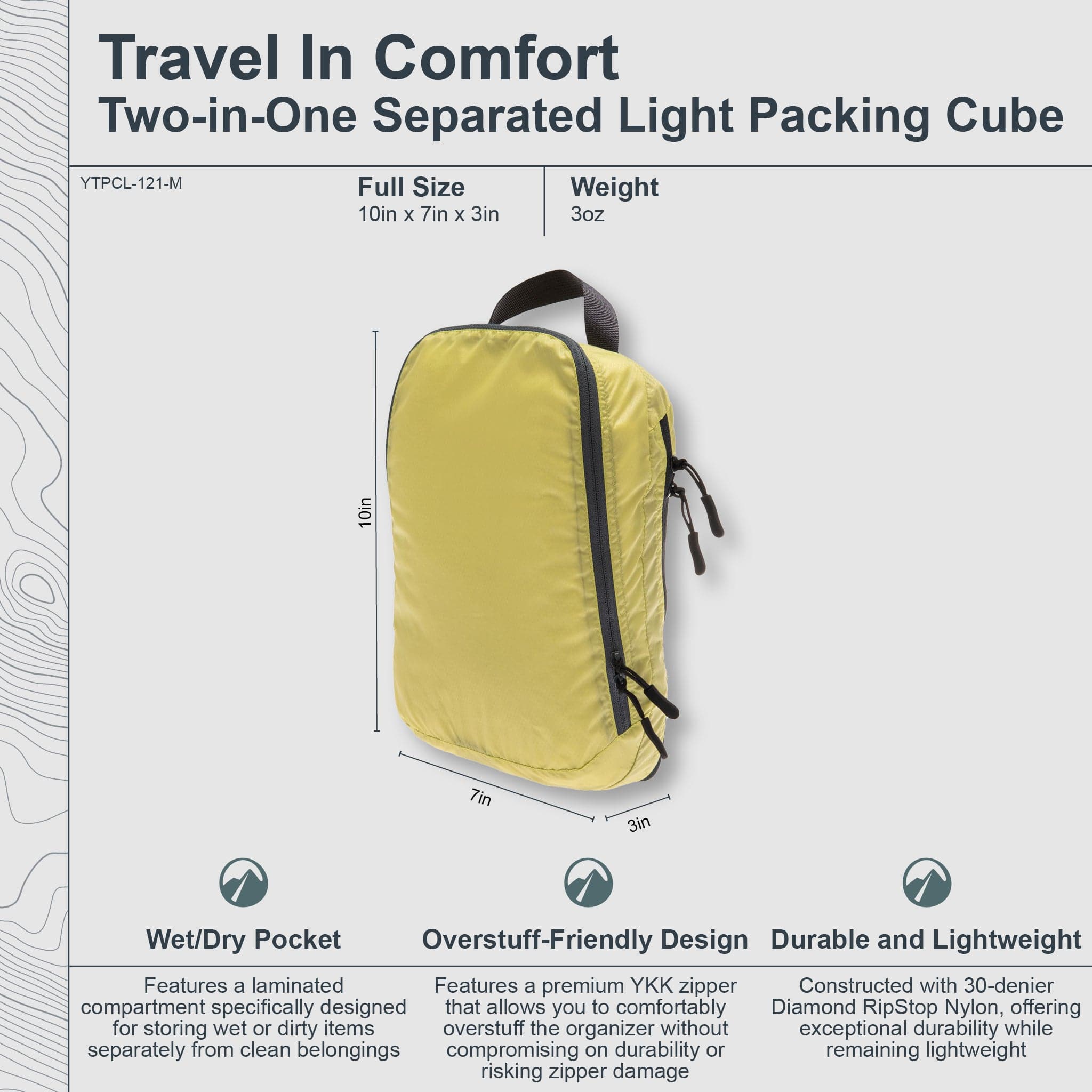 Two-In-One Separated LIGHT Packing Cube