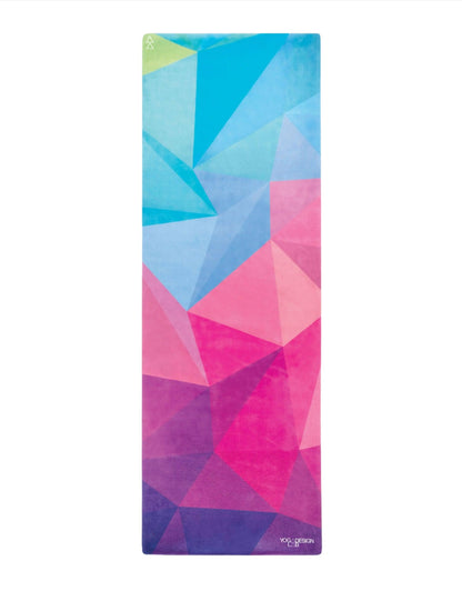 Combo Yoga Mat: 2-in-1 (Mat + Towel) - Geo - Lightweight, Ultra-Soft