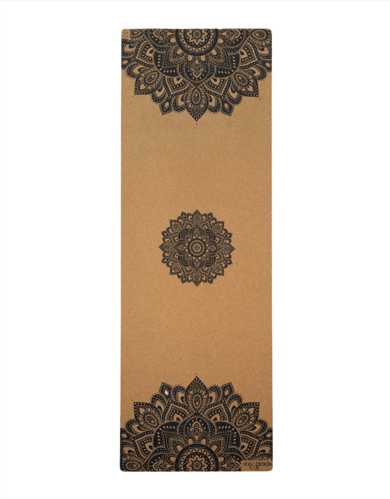 Cork Yoga Mat - Mandala Black - Eco - friendly Yoga Mats & Washable Yoga Mats