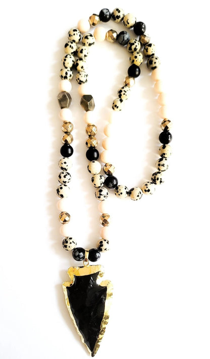Dalmation Jasper Bracelet Stacked set