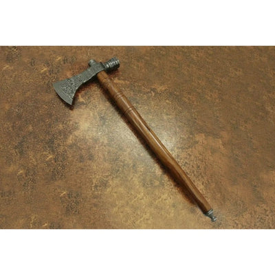 Damascus Smoking Axe Straight Handle 19 Inch