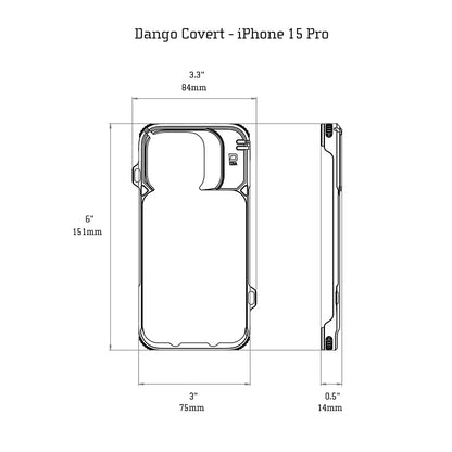 DANGO COVERT CASE FOR IPHONE 15 PRO