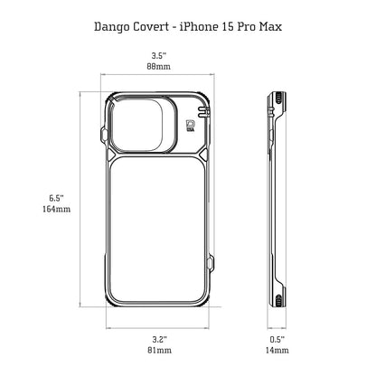 DANGO COVERT CASE FOR IPHONE 15 PRO MAX