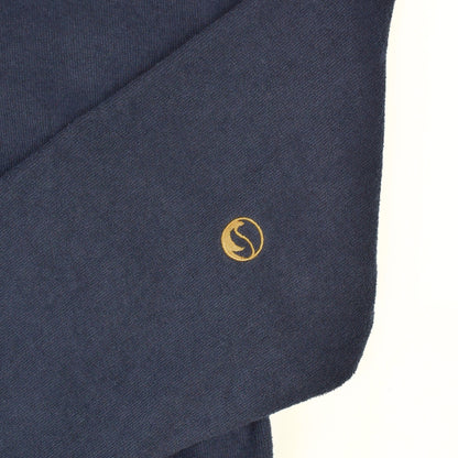 Navy Terry Cloth Unisex Hoodie