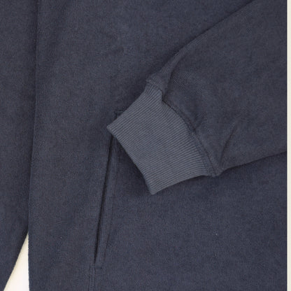 Navy Terry Cloth Unisex Hoodie