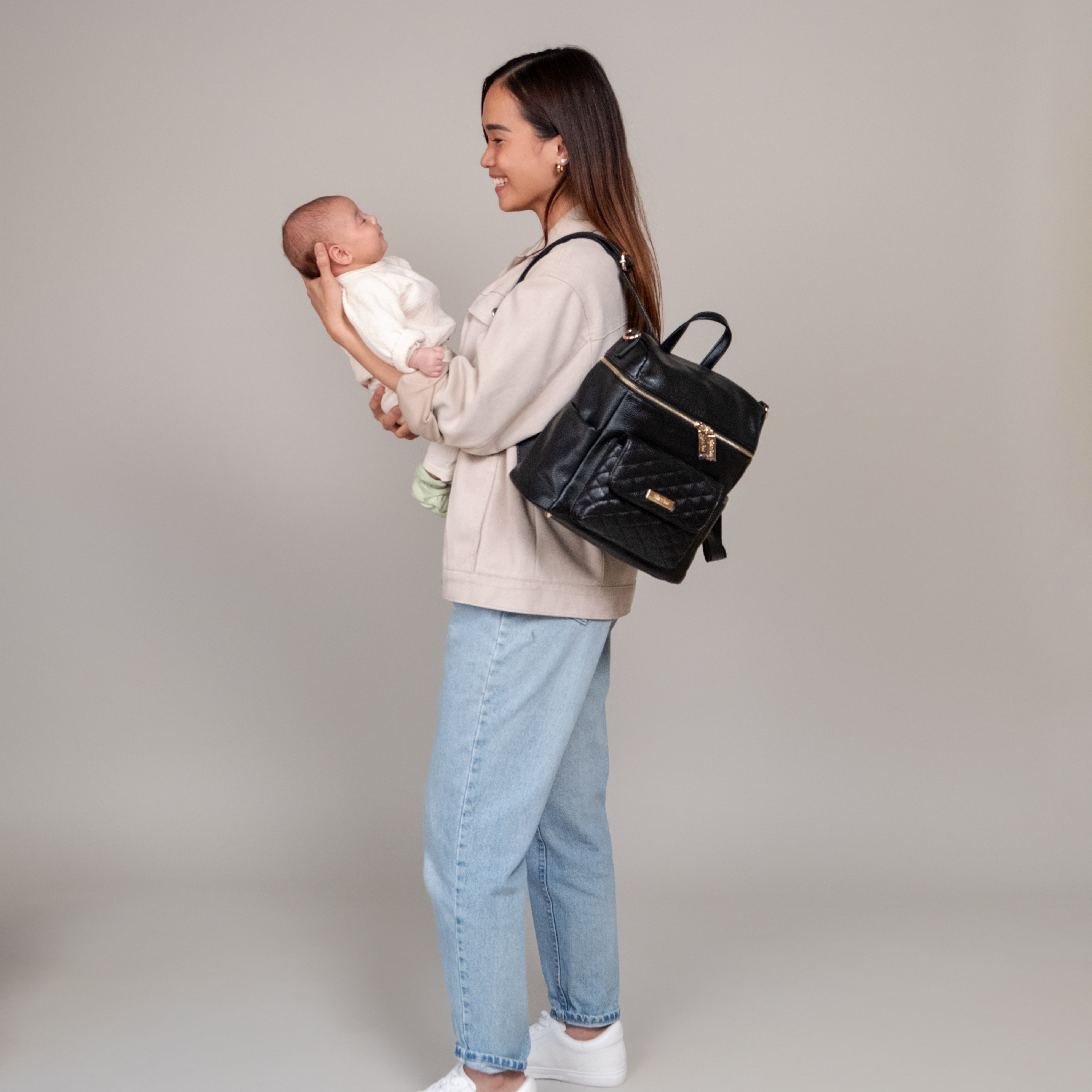 Petit Monaco Diaper Bag | Ebony Black