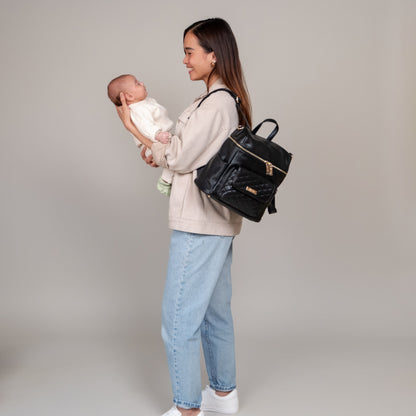 Petit Monaco Diaper Bag | Ebony Black