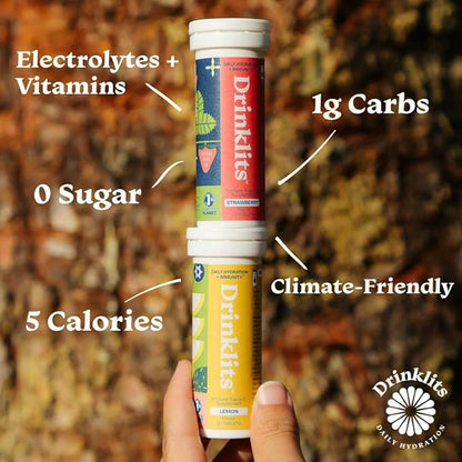 Strawberry & Lemon Daily Immune Support Tablets (4) Tube Bundle