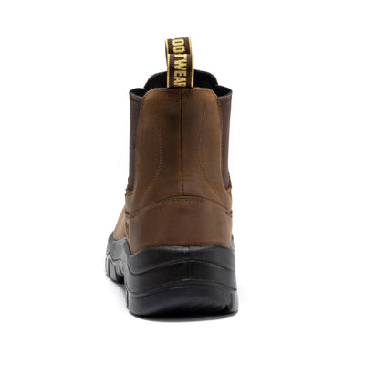 Woodland Brown 6 inch Composite Toe Pull-on Leather Work Boots AK664
