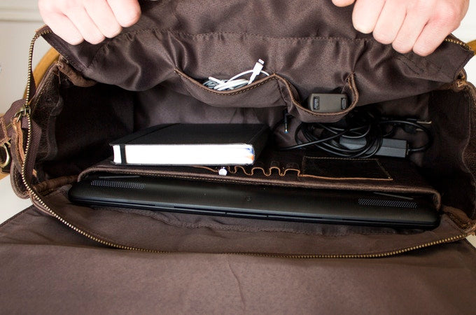 Sitka Leather Messenger Bag