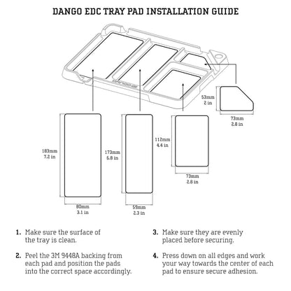 EDC TRAY WITH DTEX PADS