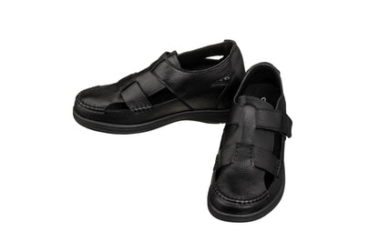 K2661 - 3.2 Inches Taller (Black) - Casual Fisherman Sandals