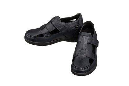 K2663 - 3.2 Inches Taller (Navy Blue) - Casual Fisherman Sandal