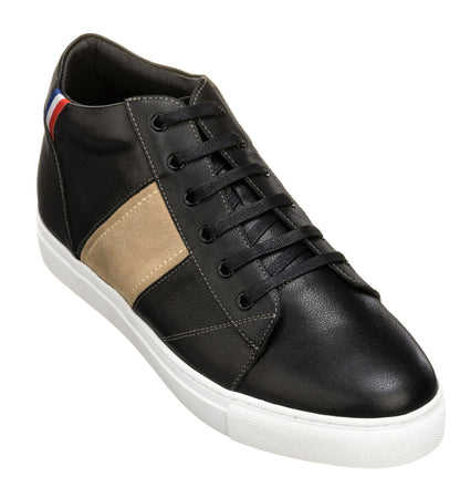 K53100 - 2.8 Inches Taller (Black) - Men's Shoes