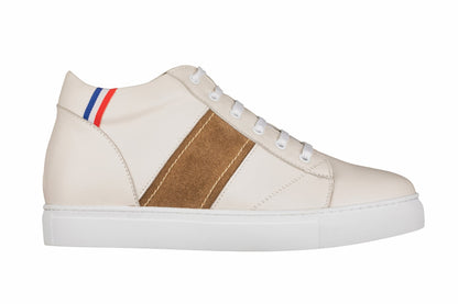 K53101 - 2.8 Inches Taller (Beige White) - Men's Shoes